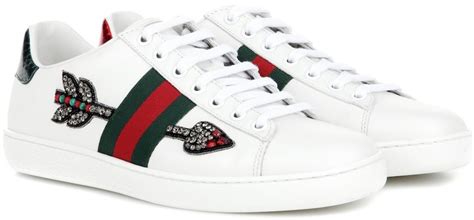 gucci ace leather sneakers review|Gucci ace embellished leather sneakers.